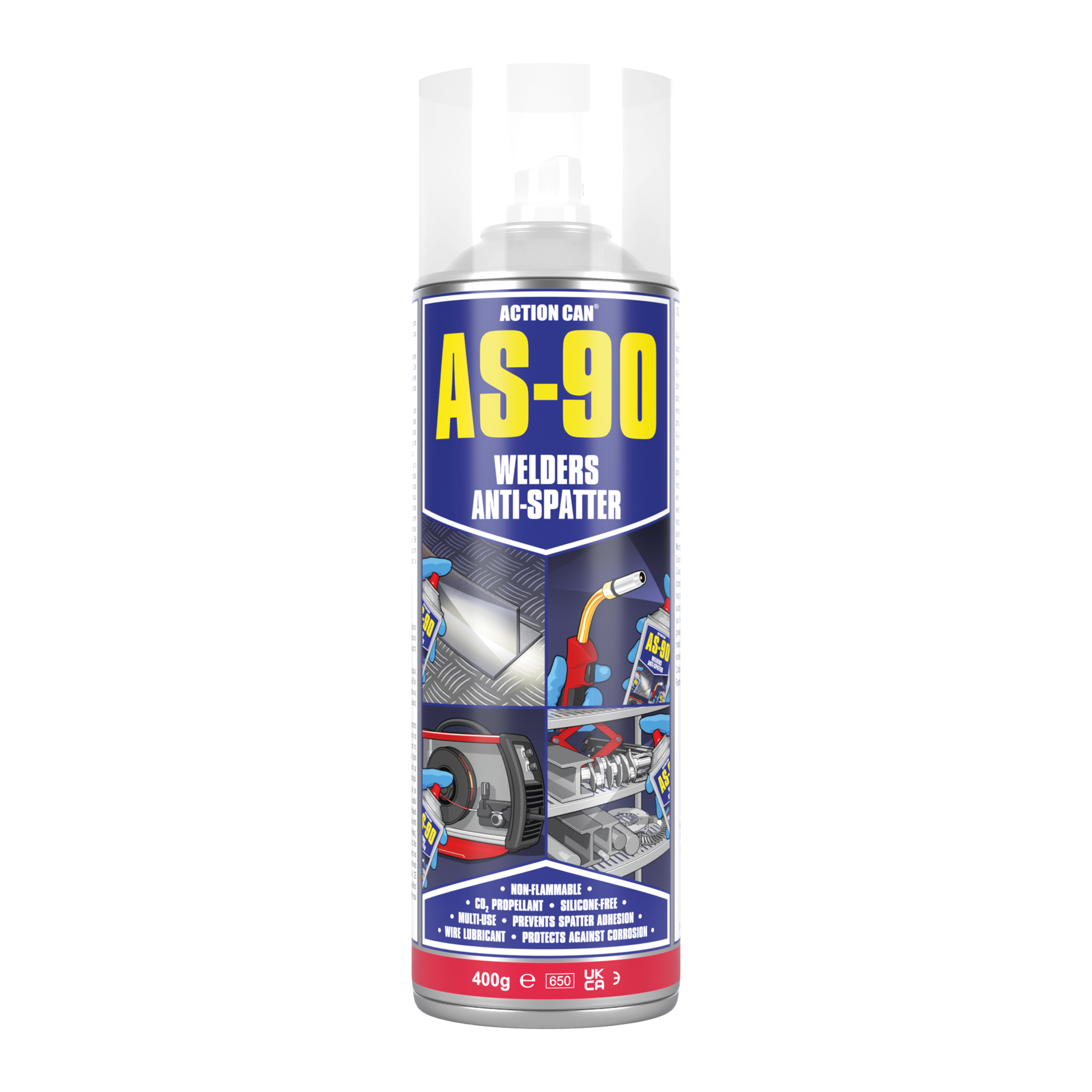 AS-90 Welder's Multipurpose Fluid Anti Spatter Spray | Action Can